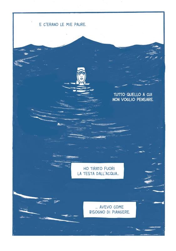 Chiara Chiara emerge dall'immersione