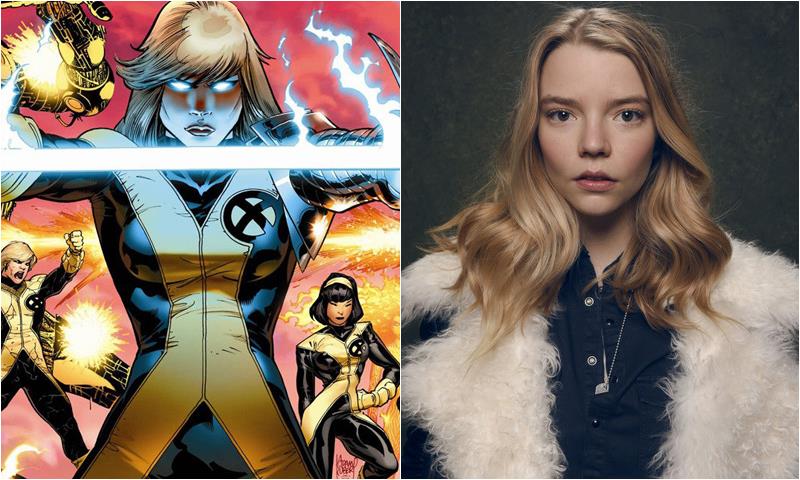 Anya Taylor-Joy e il suo omologo Magik Anya Taylor-Joy e Magik, il ruolo da lei interpretato nel film