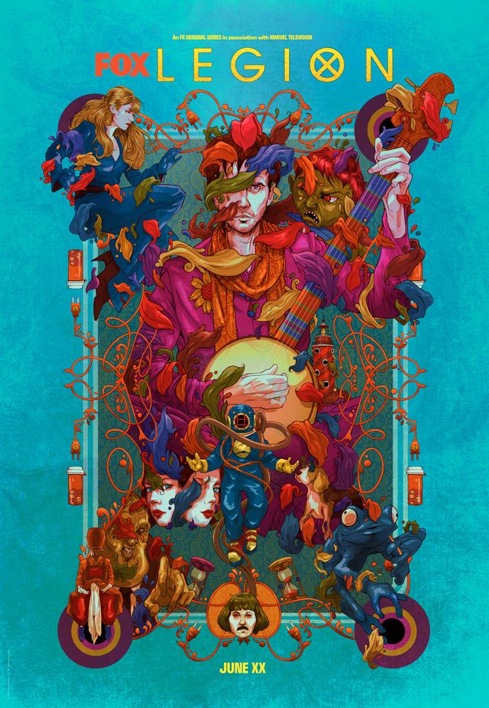 Legion, il poster ufficiale della stagione 3 La locandina illustrata di Legion 3