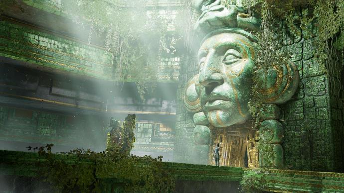 Lara nel tempio Maya Lara nel tempio Maya in una scena del gioco