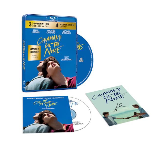 Chiamami col tuo nome Chiamami col tuo nome, Blu-ray e CD