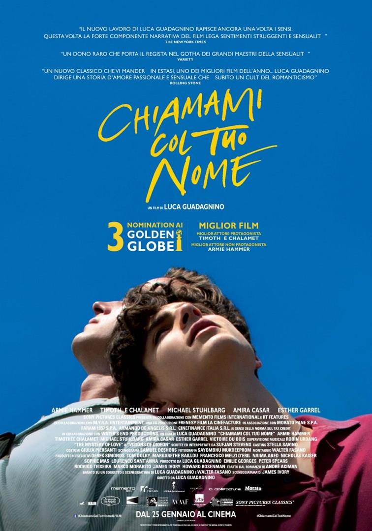 Chiamami col tuo nome, poster italiano Il poster ufficiale italiano di Chiamami col tuo nome