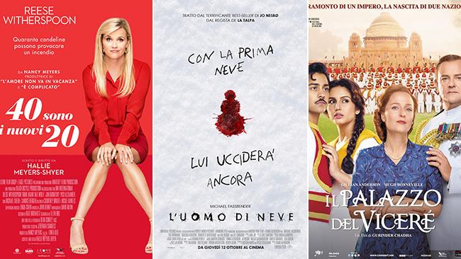 Weekend al cinema: i film in uscita il 14 e 15 ottobre 2017 I poster dei film Il Palazzo del Viceré, L'uomo di Neve, 40 Sono i Nuovi 20