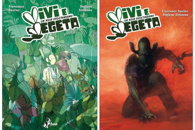 Vivi e Vegeta: 2 cover per l'edizione BAO Publishing La copertina regular di Vivi e Vegeta e la variant di Gabriele Dell'Otto