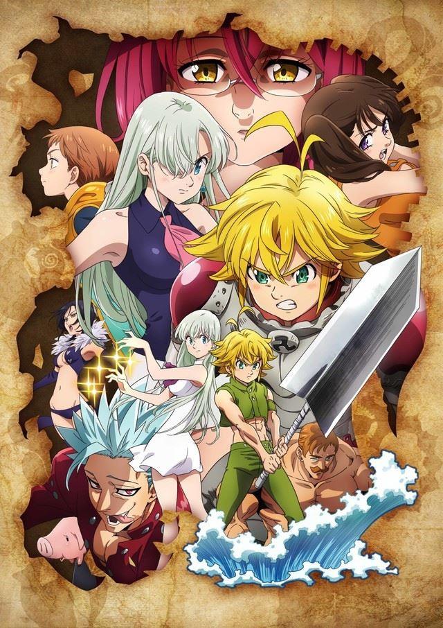 The Seven Deadly Sins poster terza stagione Protagonisti The Seven Deadly Sins