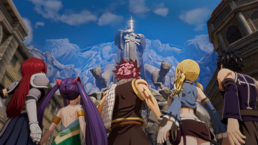 Il nuovo trailer di Fairy Tail svela la data di uscita su PS4, Switch e PC I protagonisti di Fairy Tail in una sequenza del videogame