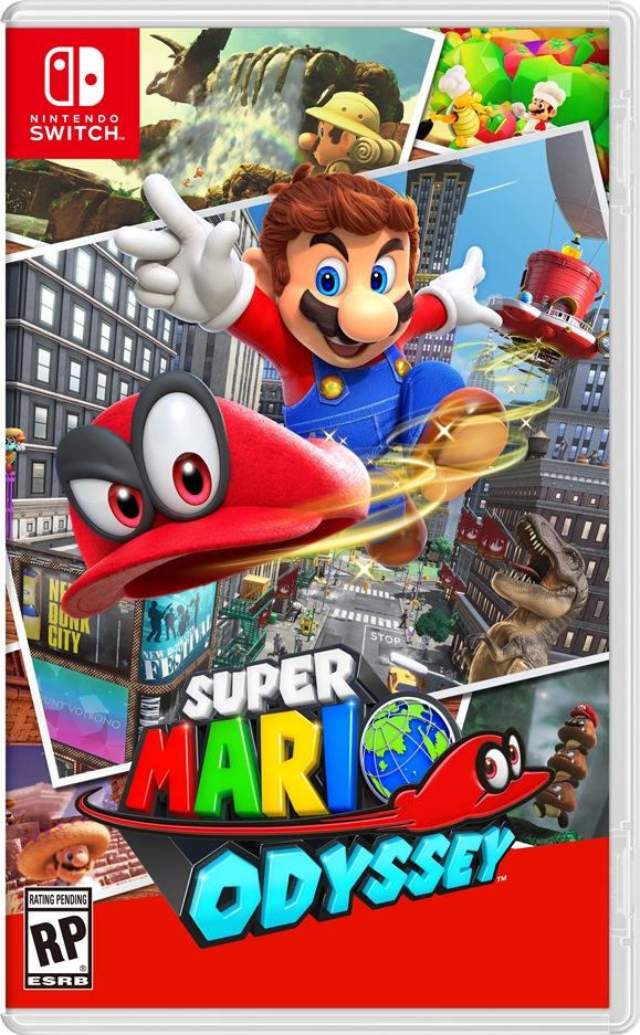 La cover di Super Mario Odyssey Un Super Mario agguerrito nella cover di Super Mario Odyssey