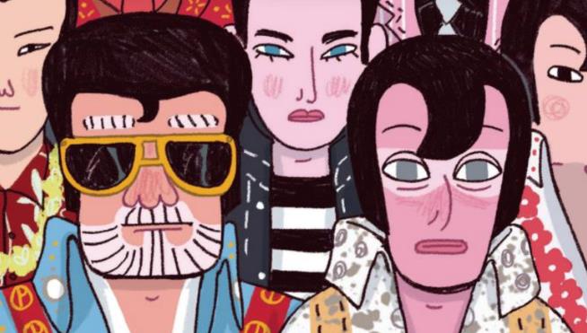 La cover del fumetto Sognando Elvis La copertina del nuovo fumetto di Veronica Carratello