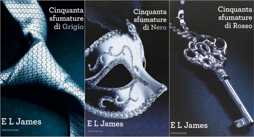 Cinquanta sfumature trilogia Collage trilogia libri Cinquanta sfumature