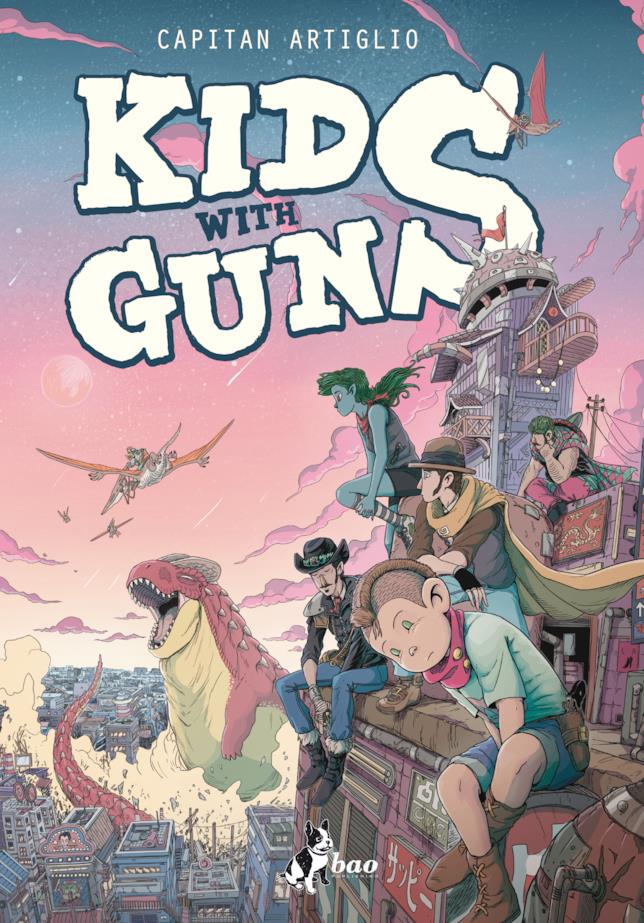 La cover di Kids with Guns di Capitan Artiglio La copertina del fumetto d'esordio di Capitan Artiglio
