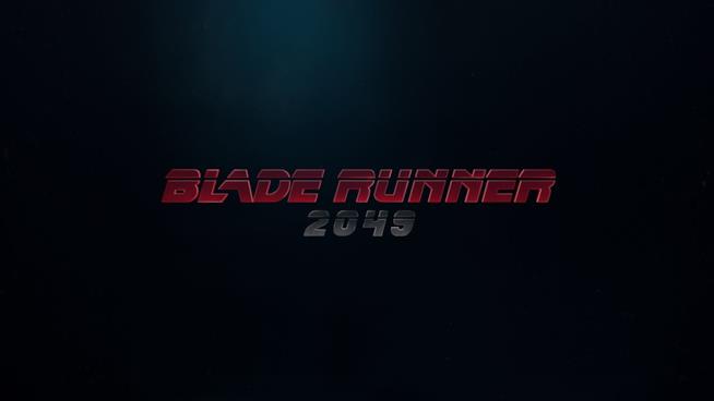 Nuovo materiale sul film Blade Runner 2049 Il logo del film Blade Runner 2049