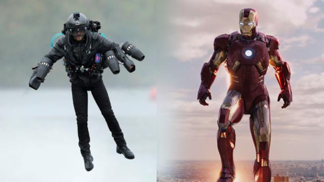 Realizzata la prima tuta jet in 3D al mondo, porta la firma di Gravity Industries La tuta jet di Gravity Industries e Iron Man del MCU