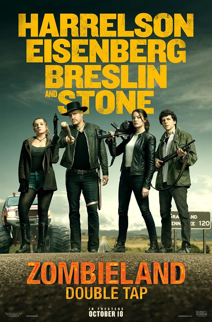 Il poster di Zombieland: Double Tap I protaginisti di Zombieland: Double Tap in un nuovo poster
