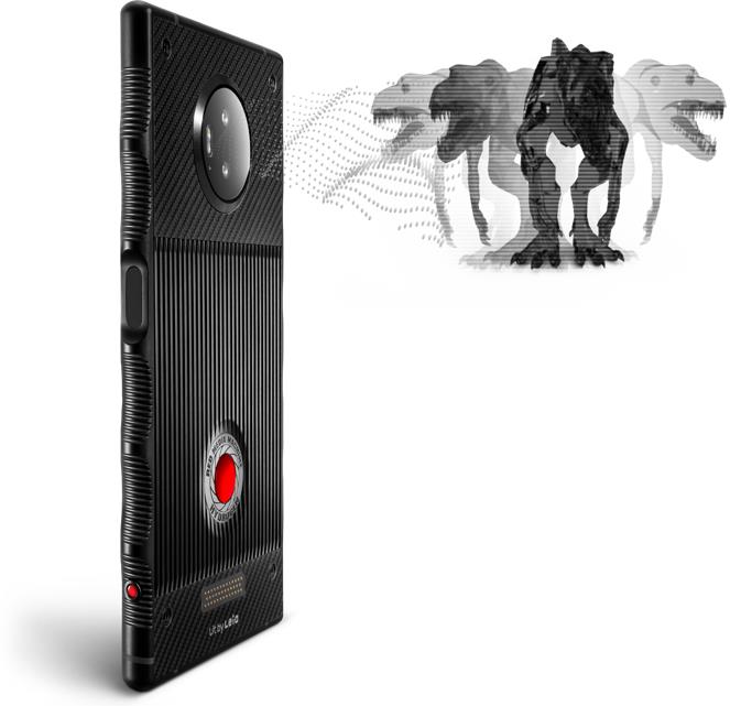 La fotocamera con H4V di RED Hydrogen One Immagine stampa che illustra la tecnologia H4V dello smartphone Hydrogen One