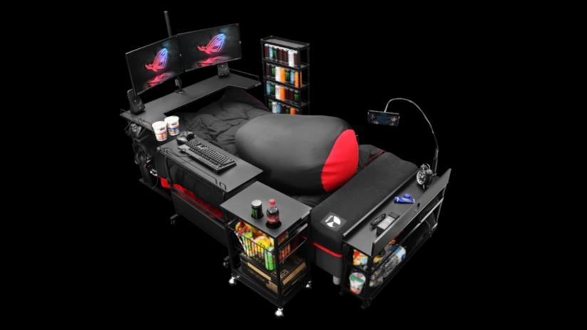 Il letto che ogni gamer desidera Il letto da gamer di Bauhutte