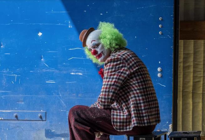 Nuove foto del Joker di Joaquin Phoenix Un'immagine del Joker