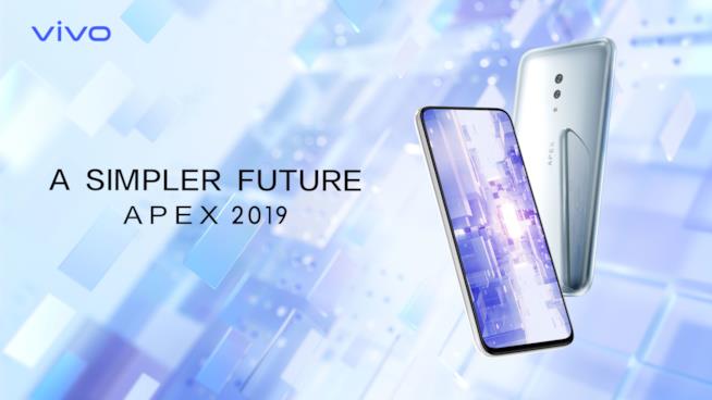 Vivo presenta il futuristico Apex 2019 Immagine promozionale del nuovo Vivo Apex 2019