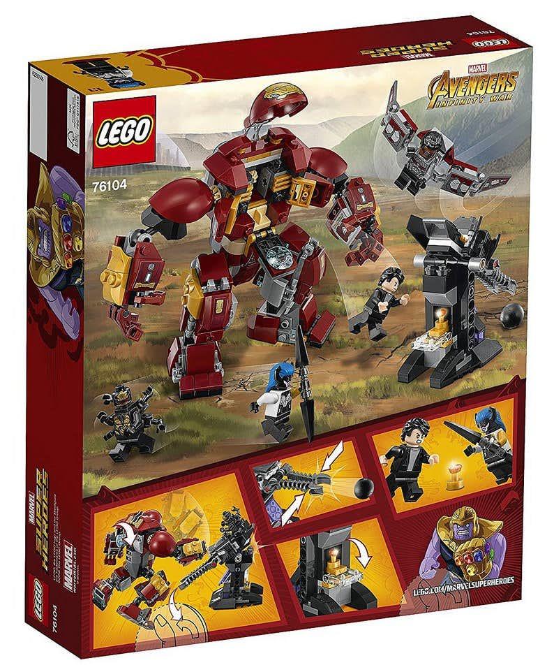 Il set LEGO di Avengers: Infinity War, con i personaggi del film e la Hulkbuster Avengers: Infinity War, set LEGO con la Hulkbuster
