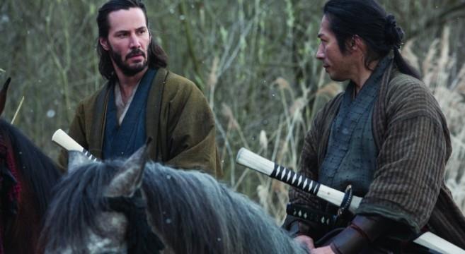 Keanu Reeves e Hiroyuki Sanada in una scena di 47 Ronin Una sequenza tratta da 47 Ronin