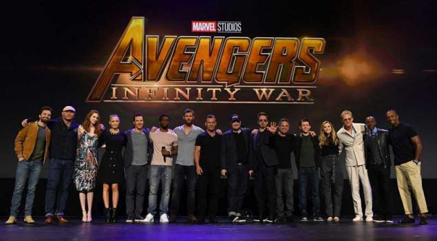 Il cast di Infinity War Il cast di Avengers: Infinity War al gran completo