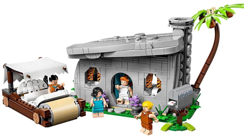 Il set LEGO dei Flintstones, le prime immagini Il set LEGO dei Flintstones: la casa e l'automobile