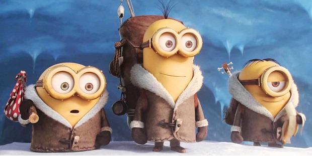 Bob, Kevin e Stuart dei Minions Bob, Kevin e Stuart insieme nella neve