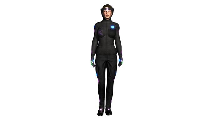 HoloSuit Dettagli della tuta per realtà virtuale HoloSuit