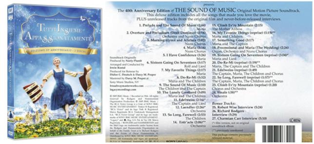 Colonna sonora e DVD La colonna sonora il DVD di Tutti insieme appassionatamente