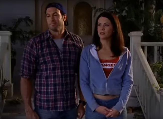 Luke e Loreali di Una Mamma per Amica Luke e Lorelai nella seconda stagione di Una Mamma per Amica