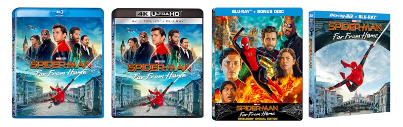 Spider-Man: Far From Home disponibile in Blu-ray e 4K Ultra HD Le edizioni Blu-ray e 4K Ultra HD di Spider-Man: Far From Home