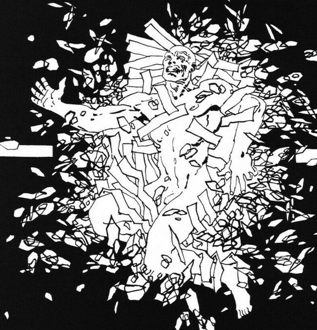 Il fumetto di Sin City a opera di Frank Miller Un disegno tratto dal fumetto di Sin City