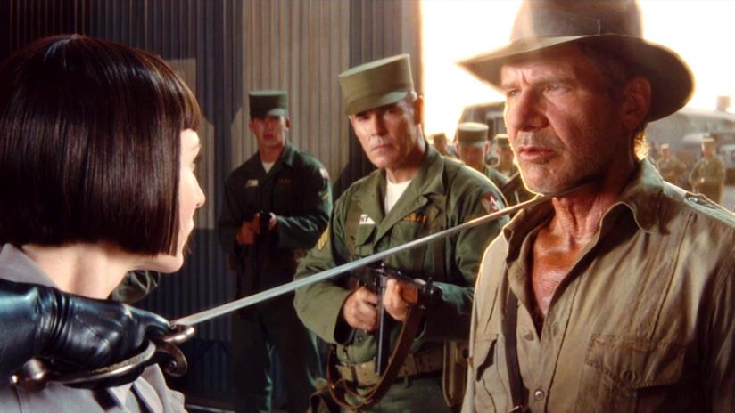 David Koepp rivela di essere tornato, con una buona idea, alla sceneggiatura del quinto film di Indiana Jones Indiana Jones in una scena dal film Indiana Jones e il Regno del Teschio di Cristallo
