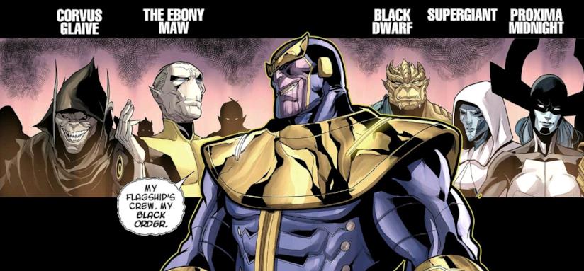 L'Ordine Nero di Thanos sarà protagonista di una miniserie a fumetti Thanos e il suo Ordine Nero
