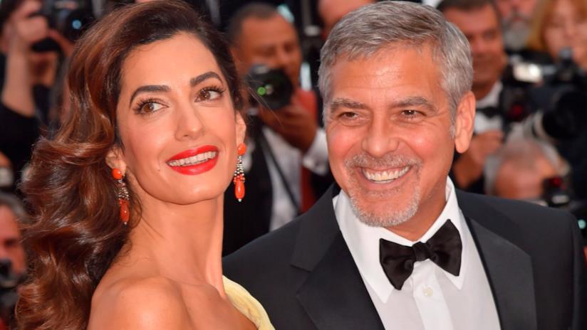 Lieto evento per Amal e George Clooney Amal e George Clooney al Festival di Cannes nel 2016