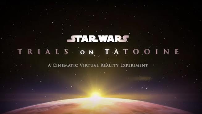 Star Wars e HTC Vive insieme per la realtà virtuale Immagine del trailer Trials on Tatoiine