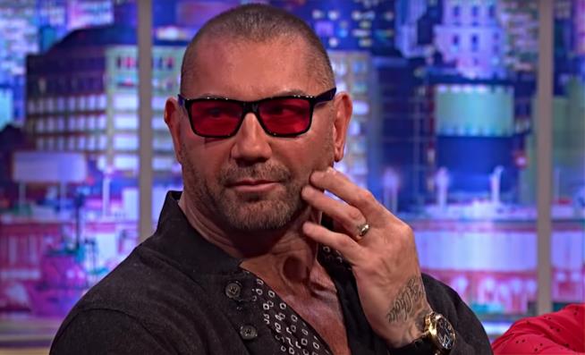 Dave Bautista getta ombre sul suo ritorno in Guardiani della Galassia Vol. 3 L'ex wrestler Dave Bautista al Jonathan Ross Show