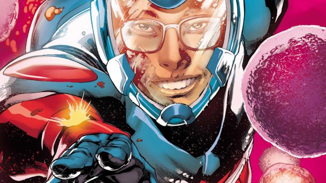 Injustice 2, Atom debutta con un primo trailer Un artwork ufficiale di Atom