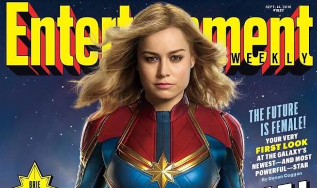 Captain Marvel, Brie Larson nei panni dell'eroina Carol Danvers Brie Larson sulla nuova cover di EW