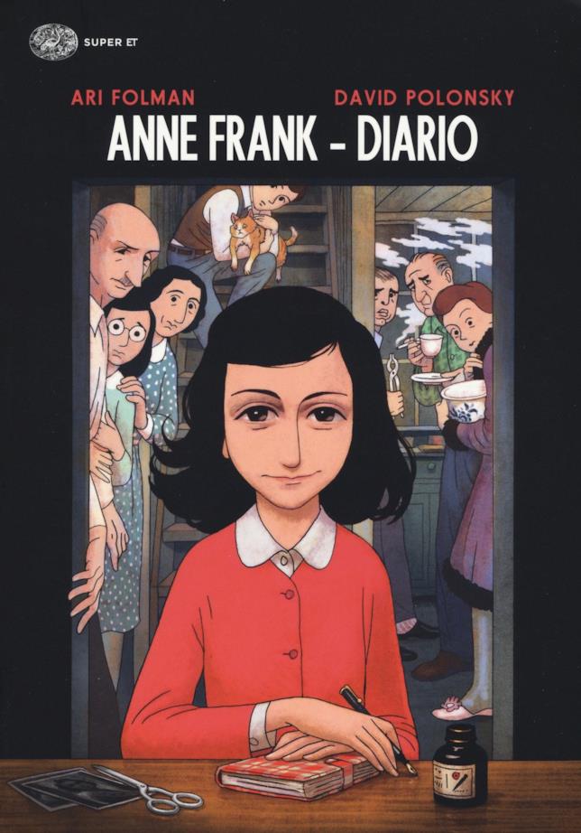 La copertina del graphic novel Anne Frank La cover del fumetto su Anne Frank