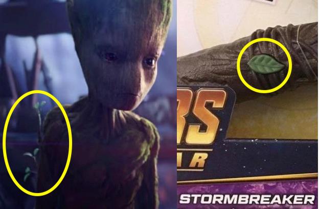 Stormgroot Frame di foglie a confronto ci danno indizi sul Stormbreaker
