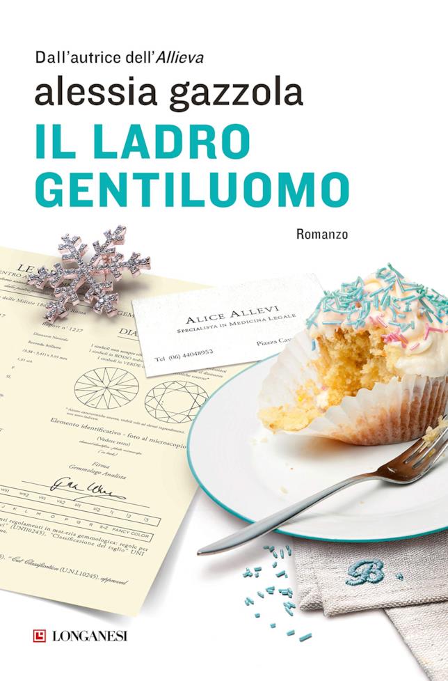 Il ladro gentiluomo Copertina con colazione e biglietto da visita