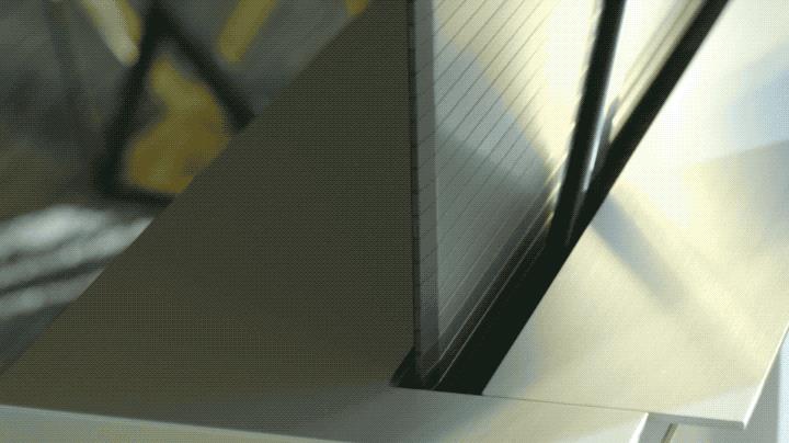 La Signature OLED TV R è il televisore di LG che si arrotola GIF che mostra il movimento della LG Signature OLED TV R