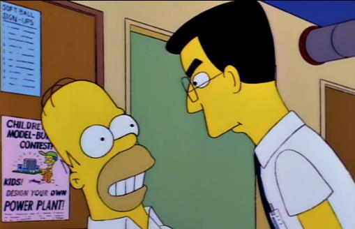Frank Grimes tornerà in una puntata de I Simpson Homer Simpson e Frank Grimes in Il Nemico di Homer