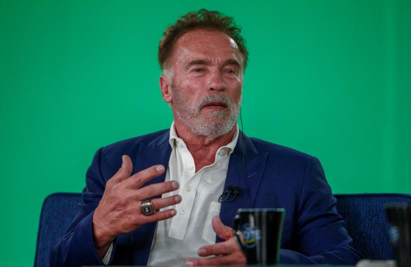Arnold Schwarzenegger e Greta Thunberg si incontrano all'Austrian World Summit Arnold Schwarzenegger