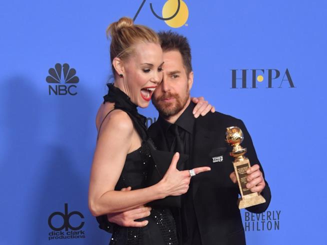 Golden Globes 2018, i momenti memorabili della serata di gala Sam Rockwell e compagna