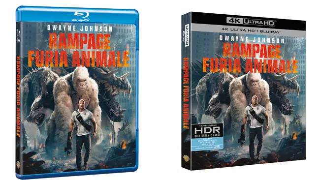 Rampage - Furia Animale: Blu-ray e 4K Rampage - Furia Animale: Blu-ray e 4K Ultra HD
