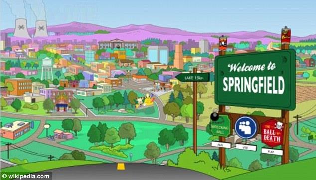 Benvenuti a Springfield Veduta dell'intera città di Springfield