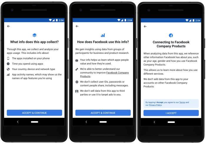 Facebook fornirà agli utenti tutte le informazioni necessarie su Study Screen dell'app Study from Facebook