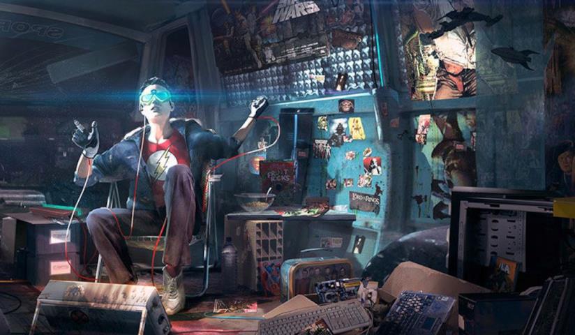 SDCC 2017, ecco il primo trailer di Ready Player One di Steven Spielberg Il protagonista di Ready Player One gioca nella sua camera da vero nerd