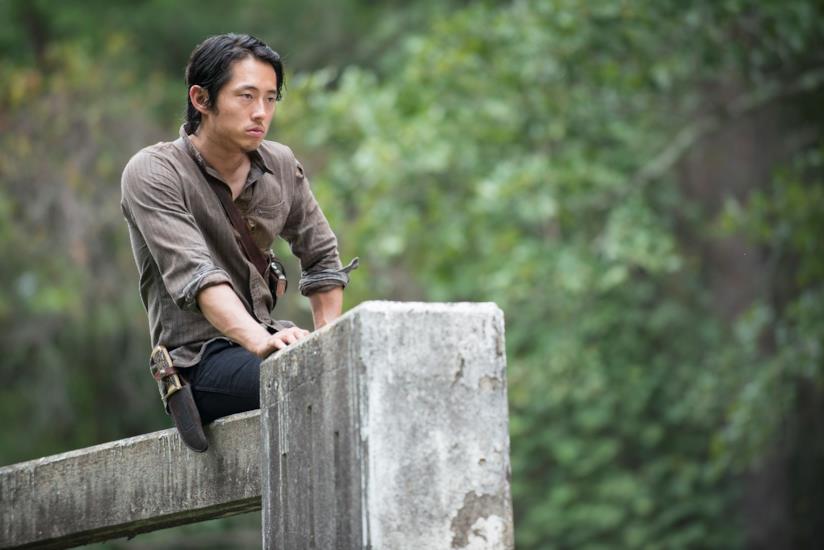 The Walking Dead: l'attore Steven Yeun L'attore Steven Yeun in The Walking Dead